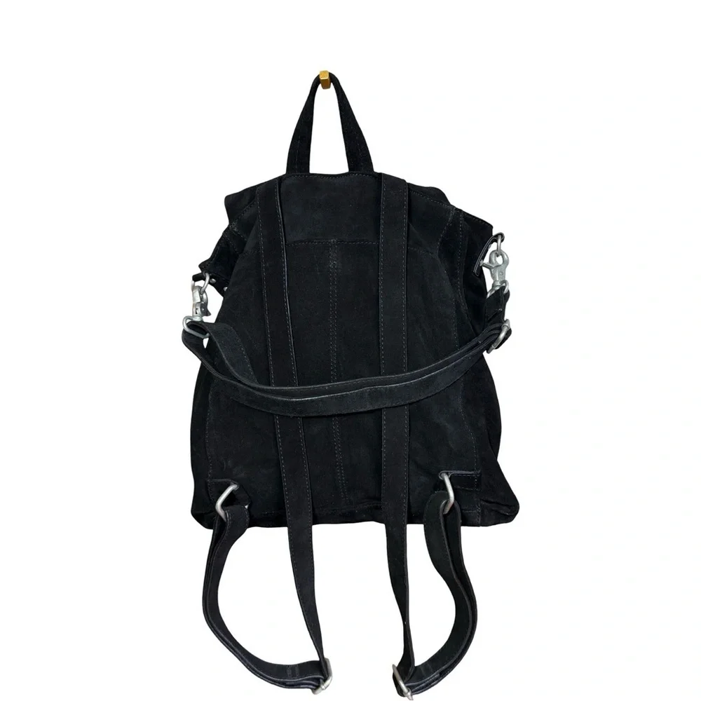 Free People Black Suede Backpack